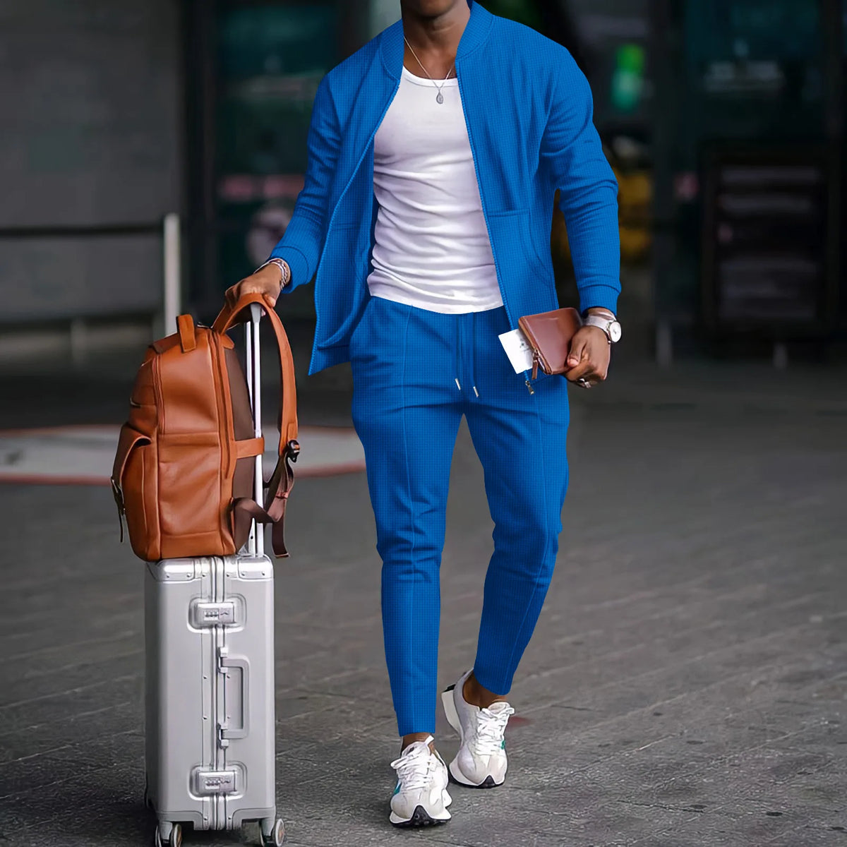 Autumn Winter Men's Casual Blazer Set  